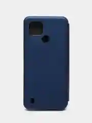 Темно-синий чехол-книжка для Realme C21Y / Realme С25Y (Реалми С21Y / С25Y)