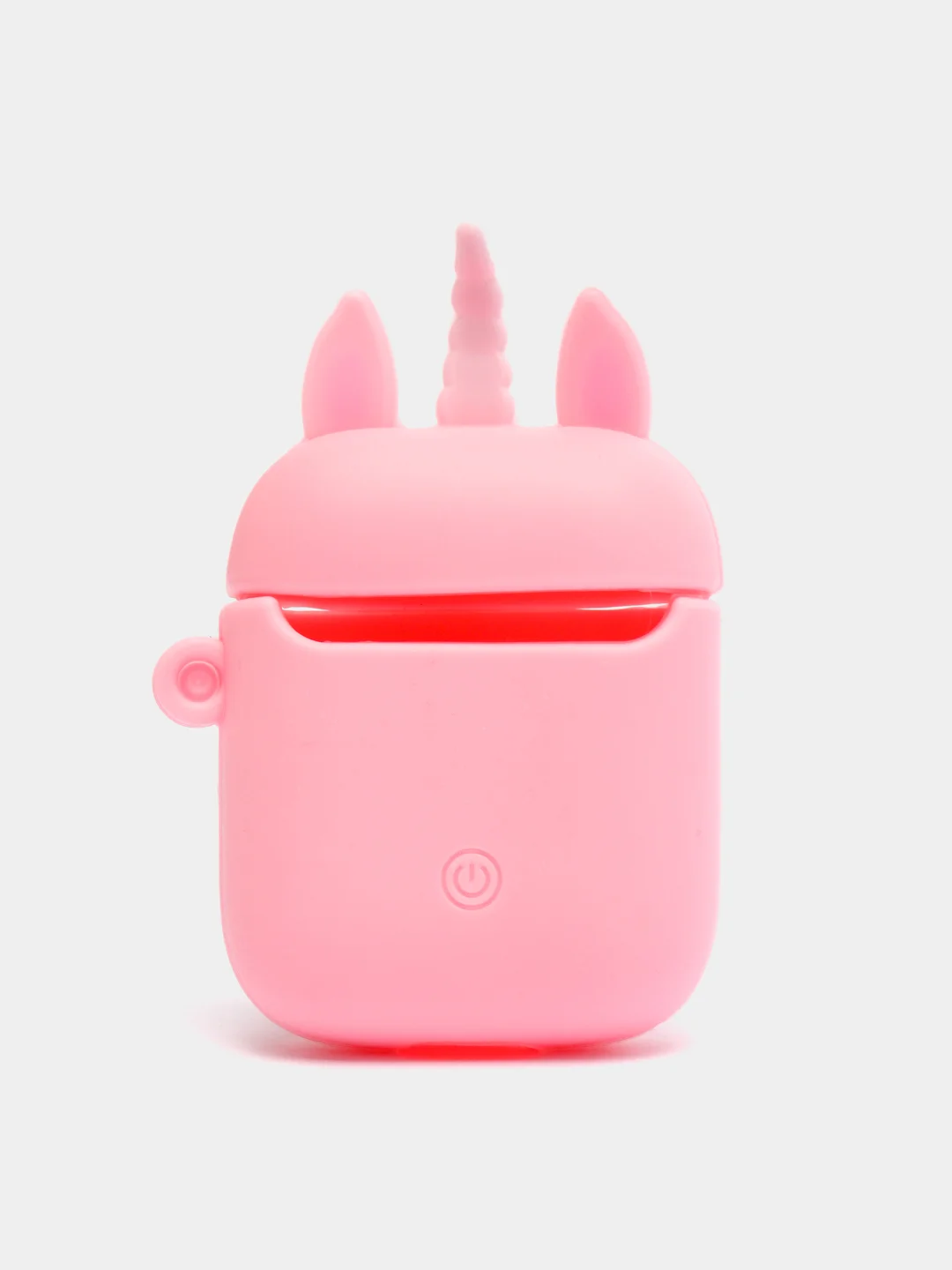Пастельно-коралловый чехол для беспроводных наушников Apple AirPods 1 / 2, силиконовый
