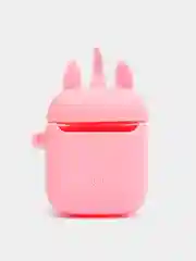Пастельно-коралловый чехол для беспроводных наушников Apple AirPods 1 / 2, силиконовый
