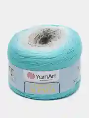 Бирюзовый пряжа YarnArt Flowers Alpaca, 80% акрил, 20% альпака, 250 г, 940 м, 1 моток