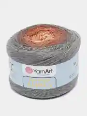 Серый пряжа YarnArt Flowers Alpaca, 80% акрил, 20% альпака, 250 г, 940 м, 1 моток