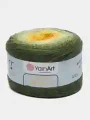 Лесной зеленый пряжа YarnArt Flowers Alpaca, 80% акрил, 20% альпака, 250 г, 940 м, 1 моток
