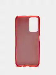 Красный силиконовый усиленный чехол Xiaomi Poco M4 pro 5G, с блестками