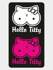 Наклейка на авто Hello Titty, виниловый стикер
