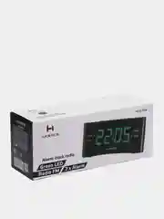 Часы с будильником Harper HCLK-1006, радио и с LED дисплеем, индикации дисплея зеленая