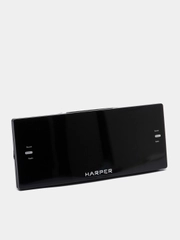 Часы с радио  Harper HCLK-2044 настольные, с будильником и зеленым LED дисплеем, Радиочасы