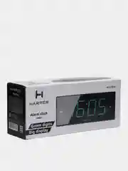 Часы с радио  Harper HCLK-2044 настольные, с будильником и зеленым LED дисплеем, Радиочасы