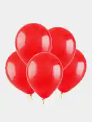 Красный воздушные латексные шары, 10 штук