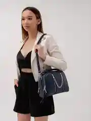 Синий меланж сумка на плечо