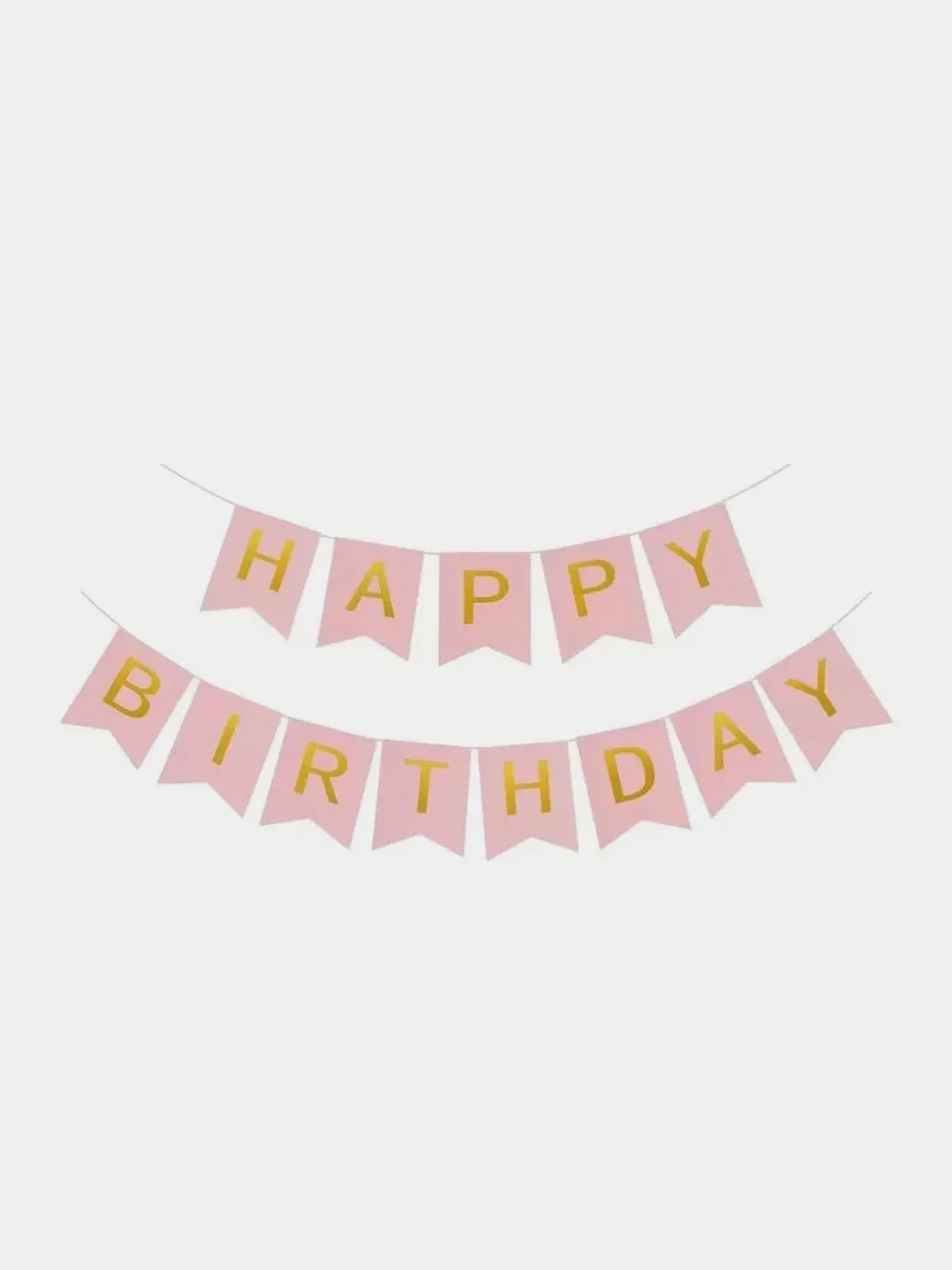 Розовый гирлянда для праздника Happy Birthday