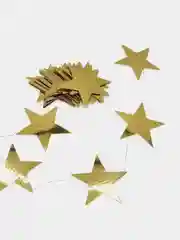 Золотой гирлянда-растяжка звезды