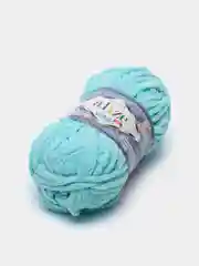 Мятный пряжа плюшевая Alize Velluto, 100% микрополиэстер, 100г, 68м, плюшевая, велюровая веллюто