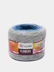 Светло-синий пряжа YarnArt Flowers 55% Хлопок 45% Полиакрил 250г 1000м, 1 моток