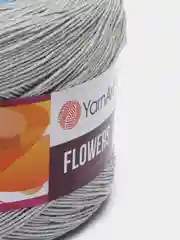 Светло-синий пряжа YarnArt Flowers 55% Хлопок 45% Полиакрил 250г 1000м, 1 моток