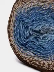 Шоколадный пряжа YarnArt Flowers 55% Хлопок 45% Полиакрил 250г 1000м, 1 моток