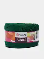 Лайм пряжа YarnArt Flowers 55% Хлопок 45% Полиакрил 250г 1000м, 1 моток