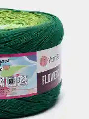 Лайм пряжа YarnArt Flowers 55% Хлопок 45% Полиакрил 250г 1000м, 1 моток
