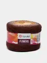 Терракотовый пряжа YarnArt Flowers 55% Хлопок 45% Полиакрил 250г 1000м, 1 моток
