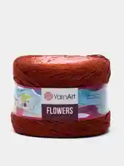 Рыжий пряжа YarnArt Flowers 55% Хлопок 45% Полиакрил 250г 1000м, 1 моток