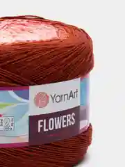 Рыжий пряжа YarnArt Flowers 55% Хлопок 45% Полиакрил 250г 1000м, 1 моток