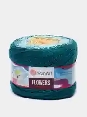 Морской пряжа YarnArt Flowers 55% Хлопок 45% Полиакрил 250г 1000м, 1 моток