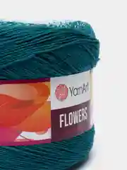 Морской пряжа YarnArt Flowers 55% Хлопок 45% Полиакрил 250г 1000м, 1 моток
