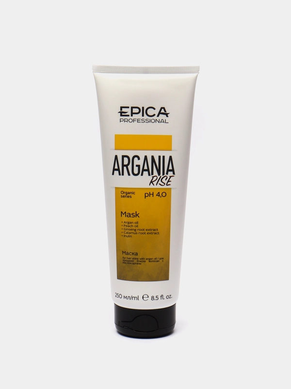 Epica Argania Rise ORGANIC Маска для придания блеска с маслом арганы, 250 мл