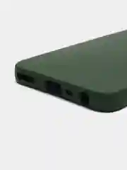 Зеленый чехол Realme C35, с бархатом внутри и защитой камеры