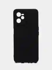 Черный чехол Realme C35, с бархатом внутри и защитой камеры