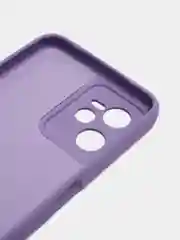 Синий чехол с бархатом внутри и защитой камеры для REALME C35