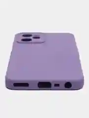 Синий чехол с бархатом внутри и защитой камеры для REALME C35