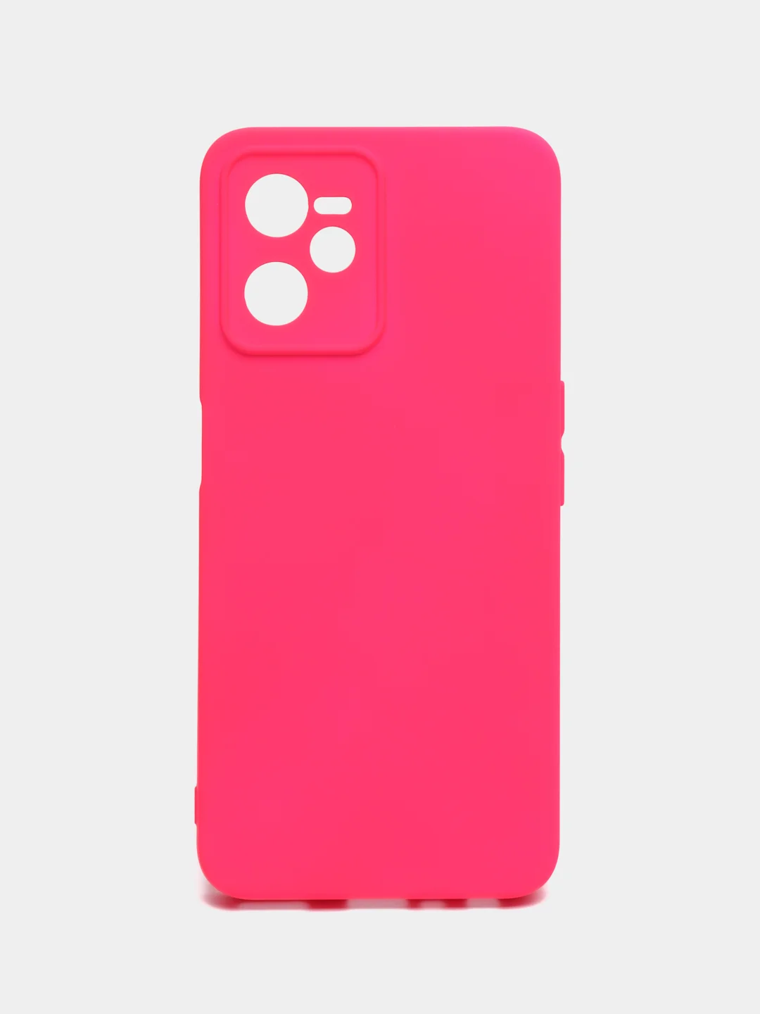 Красный чехол Realme C35, с бархатом внутри и защитой камеры