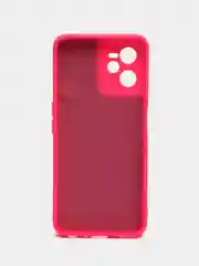 Красный чехол Realme C35, с бархатом внутри и защитой камеры