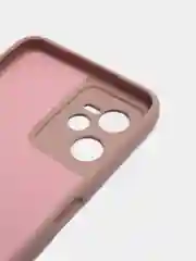 Черный чехол с бархатом внутри и защитой камеры для REALME C35