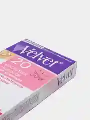 Восковые полоски для депиляции для чувствительной  и сухой кожи Velvet 20 шт