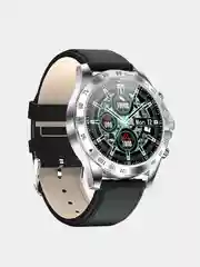 Серебряный смарт часы мужские Smart Watch KIngWear LW09 фитнес браслет