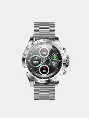 Серый меланж смарт часы мужские Smart Watch KIngWear LW09 фитнес браслет