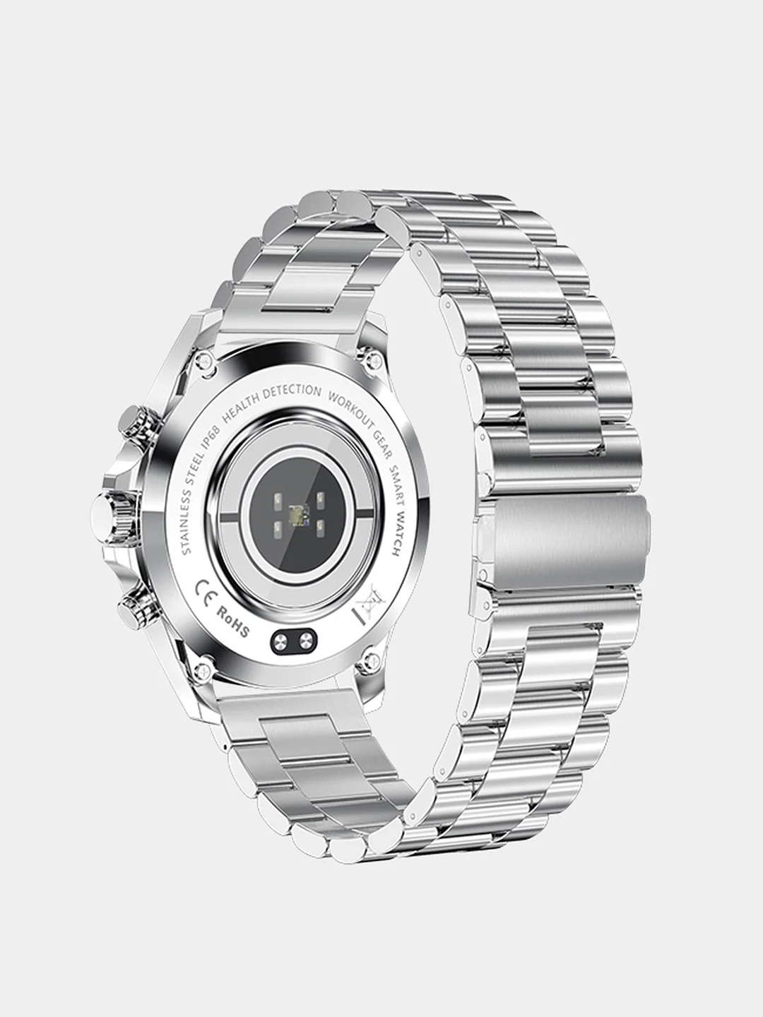 Серый меланж смарт часы мужские Smart Watch KIngWear LW09 фитнес браслет
