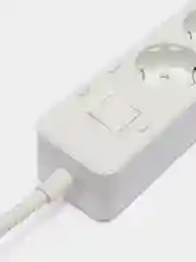 Сетевой фильтр Harper UCH-430, 3 метра, 3 розетки, 2 USB, Type-C, 4000 Вт, белый