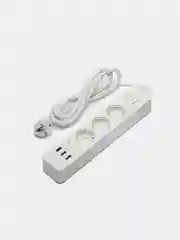 Белый сетевой фильтр - удлинитель Harper UCH-340 Quick Charge 3.0 с USB, с заземлением и защитой