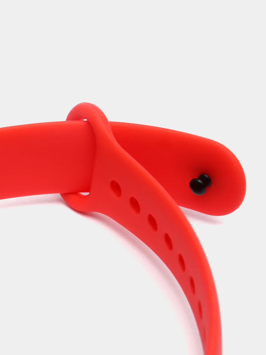 Красный ремешок силиконовый для браслета Xiaomi Mi Band 5, 6, 7