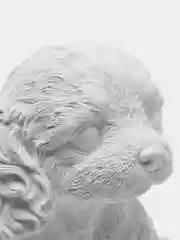 Копилка - раскраска гипсовая "Фигурка щенок Спаниель", 14х18х20 см