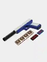 Пистолет игрушечный Glock 17, с мягкими патронами, гильзами и глушителем