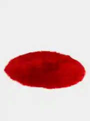 Красный прикроватный меховой коврик для дома