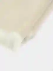 Белый прикроватный меховой коврик для дома
