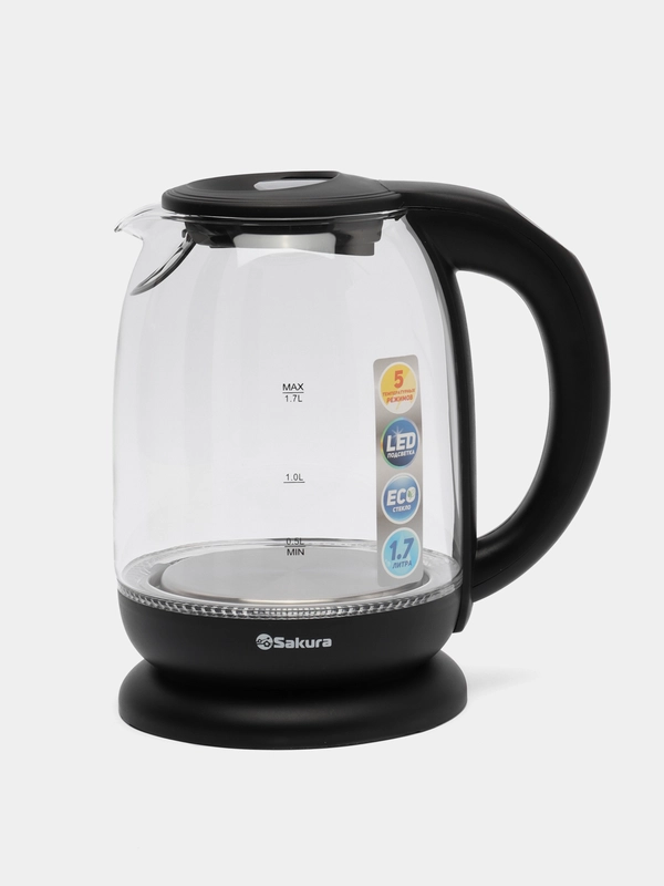 Чайник электрический Sakura SA-2718DBK, 1850-2200 Вт