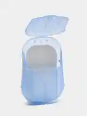 Синий мыло листовое, одноразовое, в футляре