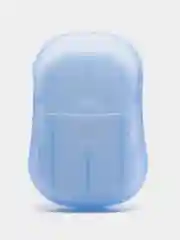 Синий мыло листовое, одноразовое, в футляре