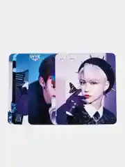 Фиолетовый карточки k-pop "Stray Kids", ламинированные, 8 штук