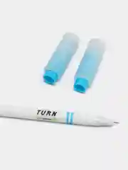 Голубой ручка трюковая Pen Spinning, пенспининг, черные чернила